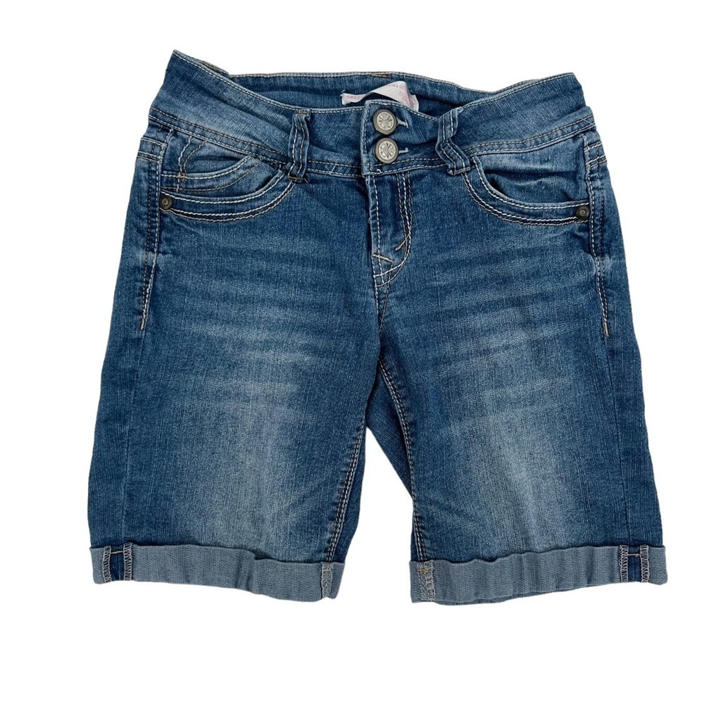 No Boundaries Cuffed Hem Denim Jean Shorts Size 5 Women’s